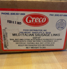 Load image into Gallery viewer, Italian Sausage (Greco &amp; Sons)
