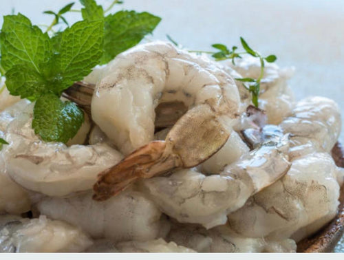 Jumbo Shrimp, Peeled & Deveined, Tail-on (Farm raised) - Martinelli Meats LLC