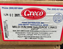 Load image into Gallery viewer, Italian Sausage mild links (Greco &amp; Sons)
