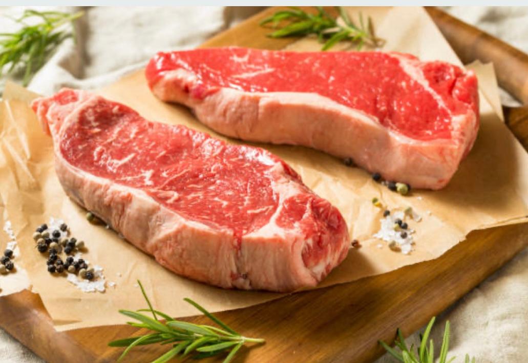 12oz NY Strip Steak, Boneless, Center Cut, USDA Choice Angus - Martinelli Meats LLC